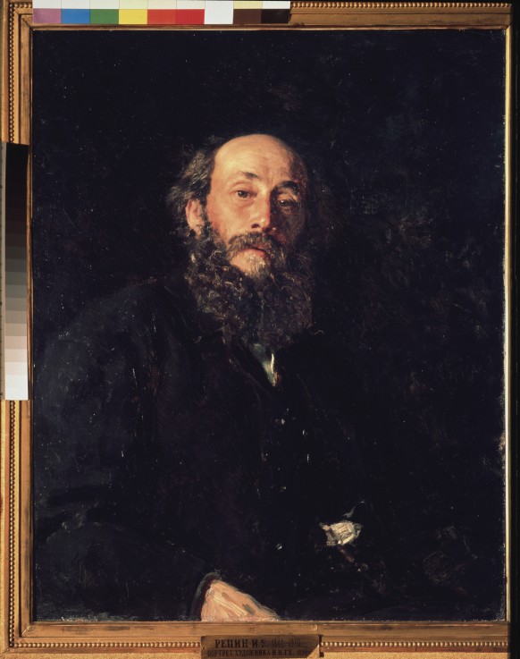 Portrait of the artist Nikolai Ge (1831-1894) de Iliá Yefímovich Repin