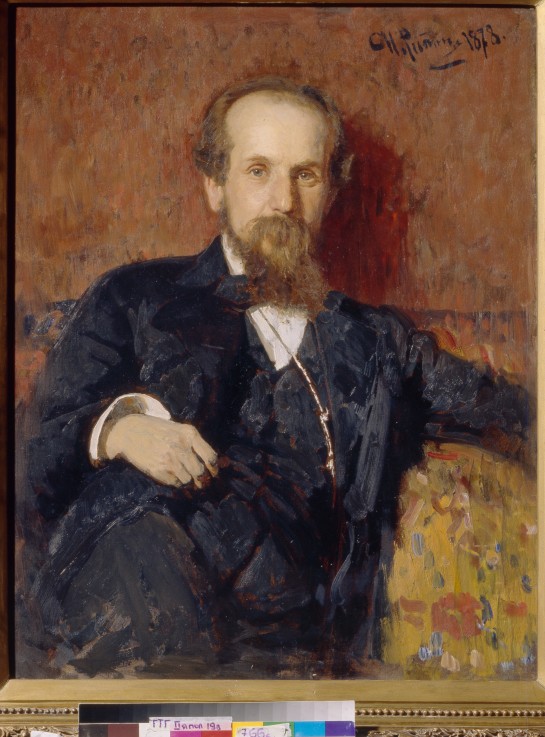 Portrait of the artist Pavel P. Chistyakov (1832-1919) de Iliá Yefímovich Repin