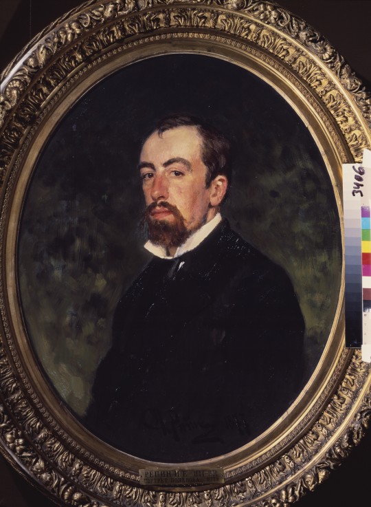 Portrait of the artist Vasili Polenov (1844-1927) de Iliá Yefímovich Repin