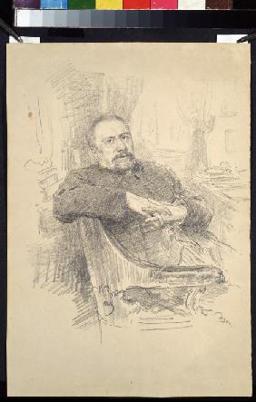 Portrait of the author Nikolai Leskov (1831-1895)