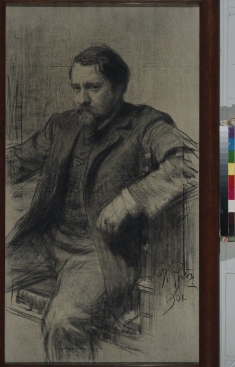 Portrait of the painter Valentin Alexandrovich Serov (1865-1911) de Iliá Yefímovich Repin