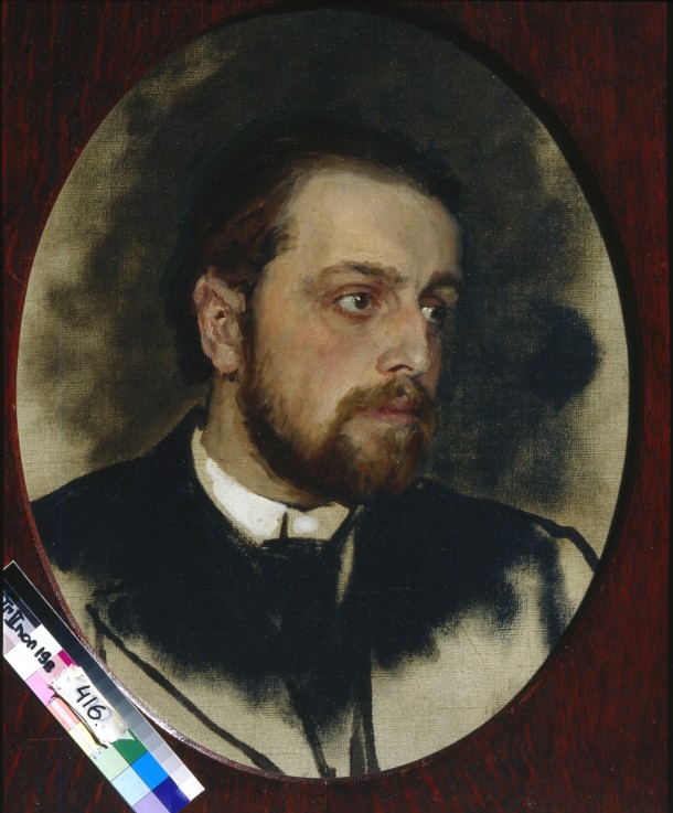 Portrait of Vladimir Grigorievich Chertkov, writer and secretary of Leo Tolstoy de Iliá Yefímovich Repin