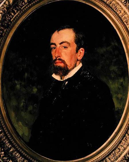 Portrait of Vasiliy Polenov (1844-1927) de Iliá Yefímovich Repin