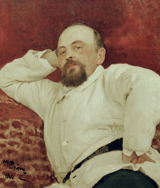 S.I.Mamontow / Painting by Repin de Iliá Yefímovich Repin