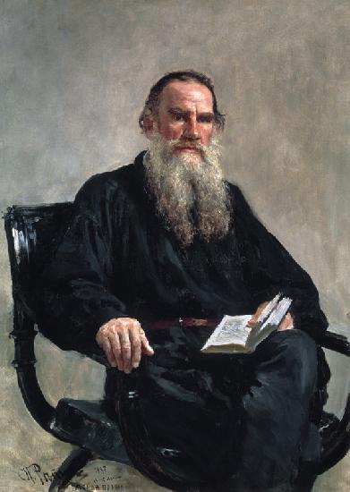 Portrait of the author Leo N. Tolstoy (1828-1910)