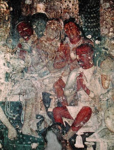 Group of figures from the interior of Cave 16 de Indian School