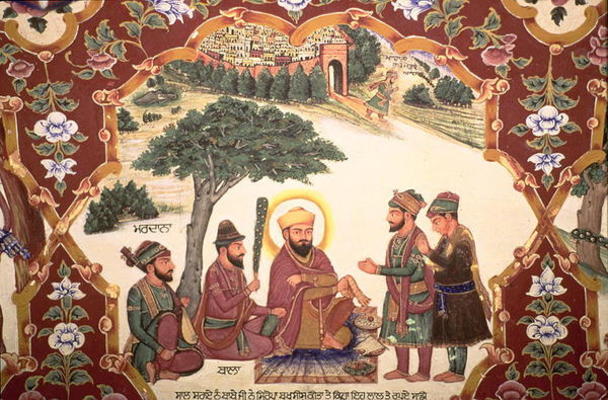 Religious painting at Gurudwara Baba Atalti (photo) de Indian School