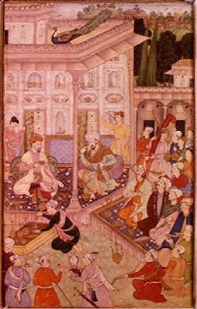 Meeting between Babur and Bedi Az Zaman Mirza