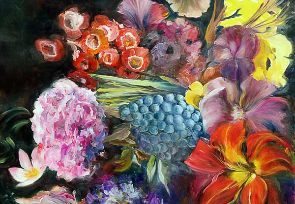 Flores multicolores de Ingeborg Kuhn