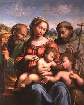 Holy Family with the Infant St. John the Baptist and St. Francis