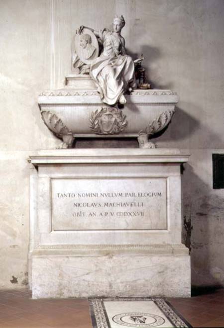 The tomb of Niccolo Machiavelli (1469-1527) de Innocenzo  Spinazzi