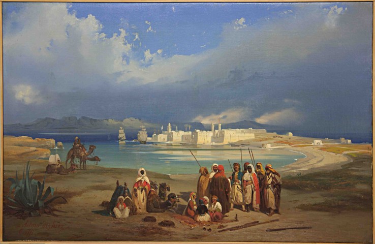 The Isthmus of Suez de Ippolito Caffi