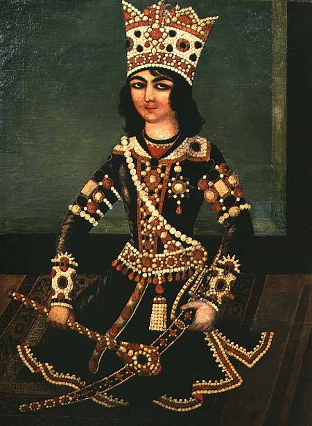 Portrait of Abbas-Minza (c.1783-1833), Prince of Persia, son of Shah Fath Ali de Iranian School