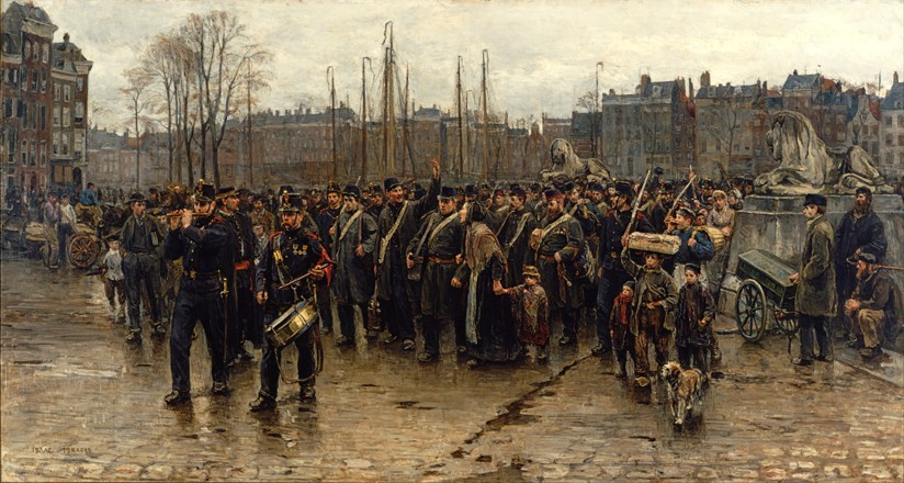 Transport of colonial soldiers de Isaac Israels