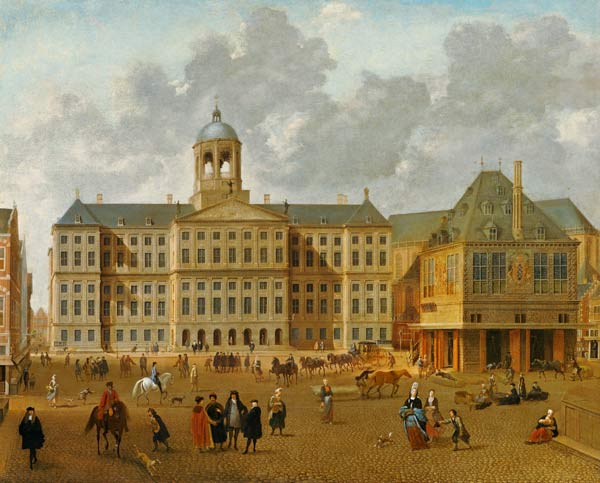 The Town Hall On The Dam, Amsterdam de Isaac van Nickele