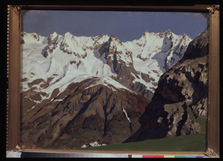 The Mont Blanc mountains de Isaak Iljitsch Lewitan
