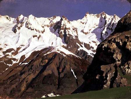 Mont Blanc Mountains de Isaak Iljitsch Lewitan