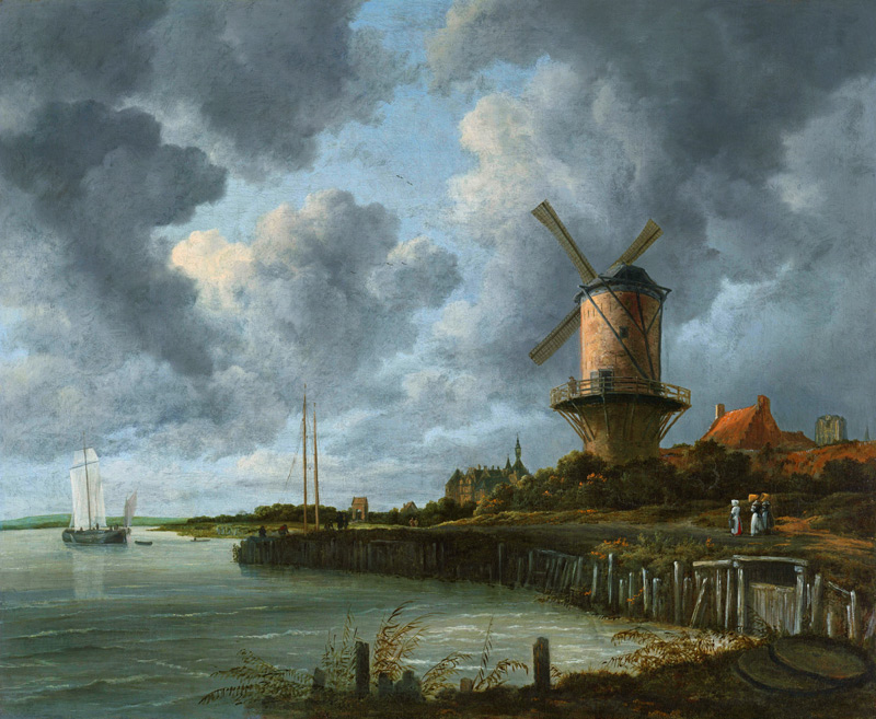 Die Mühle von Wijk bij Duurstede de Isaak van Ruisdael