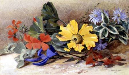 Still Life - mixed Flowers de Isabel Oakley Naftel