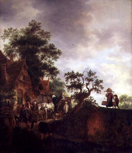Travellers by an Inn de Isack van Ostade