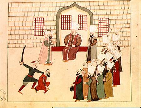 Ms 1671 A vizier watching an execution de Islamic School