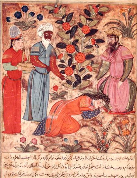 Fol.101 A Woman Beseeching the Sultan, from 'The Book of Kalila and Dimna' from 'The Fables of Bidpa de Islamic School