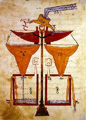 Water Balance, from ''Book of Knowledge of Ingenious Mechanical Devices'' Al-Djazari