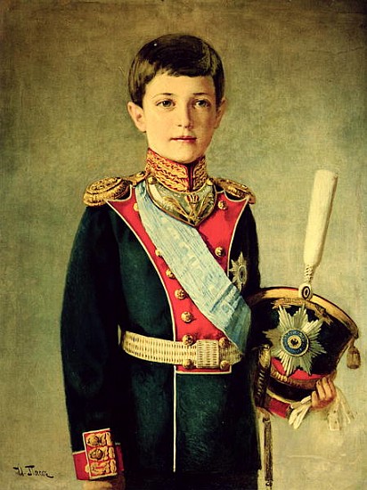 Portrait of Tsarevitch Alexei Nikolaevich; de Israel Abramovich Pass