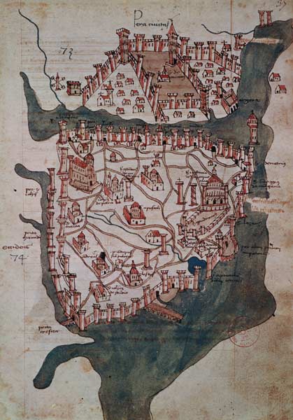 Plan of Constantinople de Scuola pittorica italiana