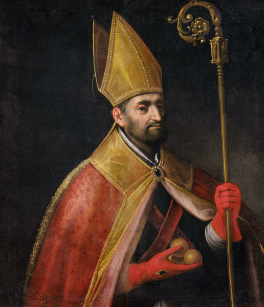 Portrait of St. Nicholas de Scuola pittorica italiana