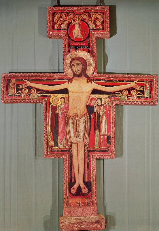The Crucifix of St. Damian de Scuola pittorica italiana