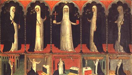 St. Catherine and four Dominican Saints de Scuola pittorica italiana