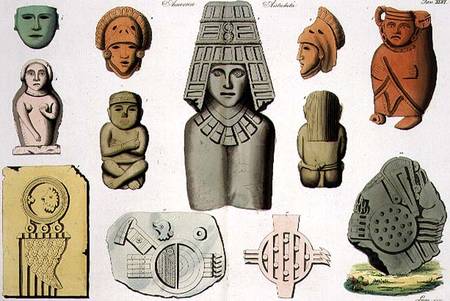 Central American Antiquities, plate 46 from 'The History of the Nations' de Scuola pittorica italiana
