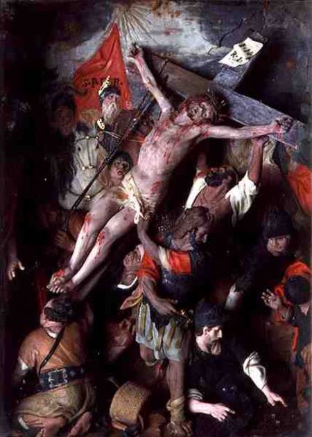 The Crucifixion (a Sicilian Risorgimento painting) de Scuola pittorica italiana