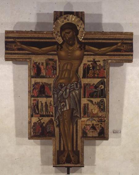 Crucifixion with Stories of the Passion, School of Lucca de Scuola pittorica italiana