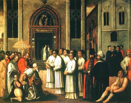 The Doge Ziani Meets Pope Alexander III (1105-81) de Scuola pittorica italiana