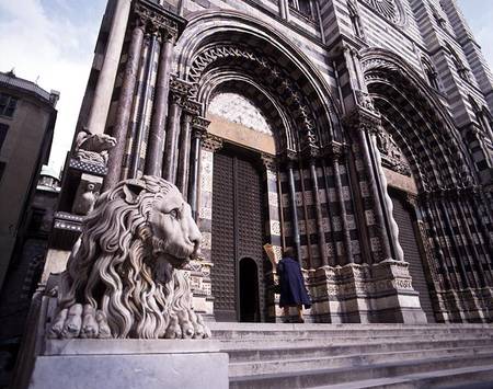 Facade of the Cathedral of San Lorenzo photo) de Scuola pittorica italiana