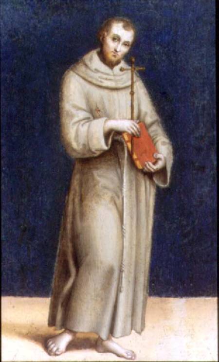 Figure of a Franciscan Monk de Scuola pittorica italiana