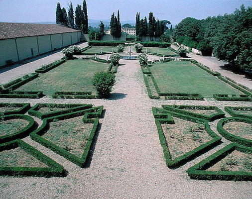Landscaped gardens to the west of the villa (photo) de Scuola pittorica italiana