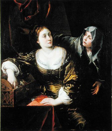 Martha and Mary or, Woman with her Maid de Scuola pittorica italiana