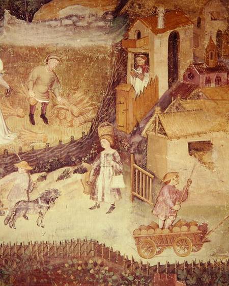 The Month of August, detail of a farm de Scuola pittorica italiana