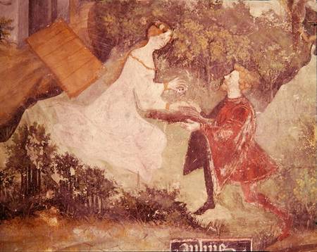 The Month of July, detail of a couple de Scuola pittorica italiana
