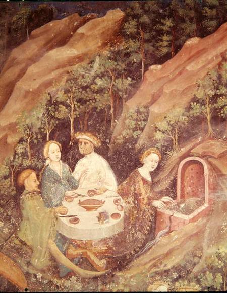 The Month of May, detail of a picnic de Scuola pittorica italiana