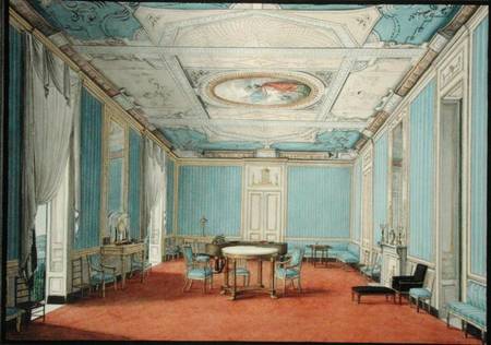 A Neo-classical Palace Interior in Naples de Scuola pittorica italiana