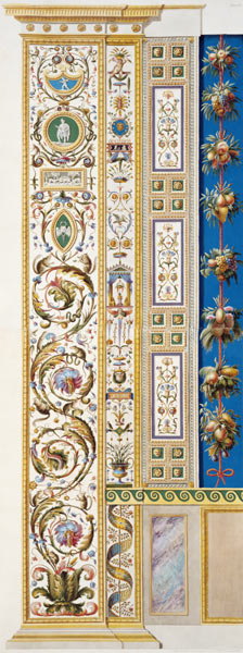 Panel from the Raphael Loggia at the Vatican, from 'Delle Loggie di Rafaele nel Vaticano', engraved de Scuola pittorica italiana