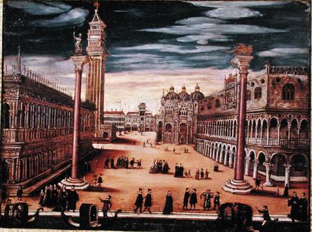The Piazetta di San Marco, Venice de Scuola pittorica italiana