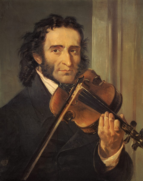 Portrait of Niccolo Paganini (1782-1840) de Scuola pittorica italiana