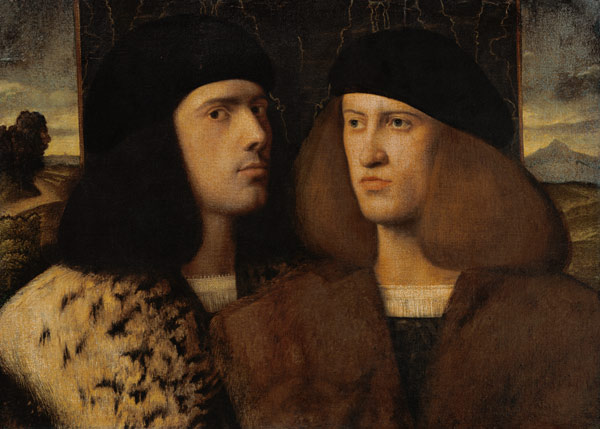 Portrait of Two Young Men de Scuola pittorica italiana