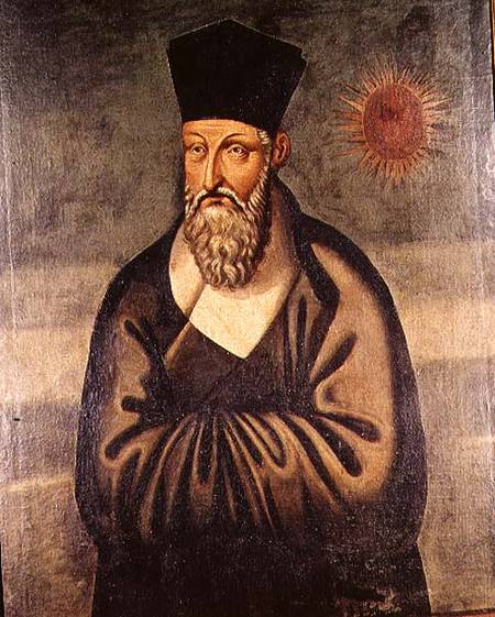 Portrait of Matteo Ricci (1552-1610) Italian missionary, founder of the Jesuit mission in China de Scuola pittorica italiana