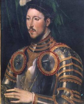 Portrait of a man wearing armour (panel)